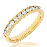 Channel Set Diamond Band Ring