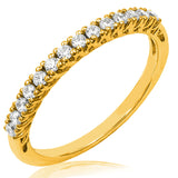 V-Prong Set Diamond Band Ring