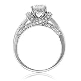 Intricate Semi-Mount Diamond Ring with Pavé Details