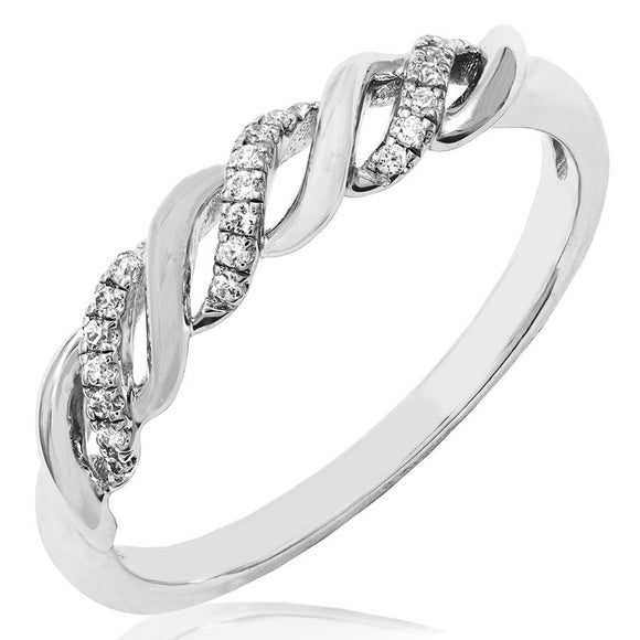 Diamond Twist Ring