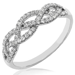 Interwoven Diamond Ring