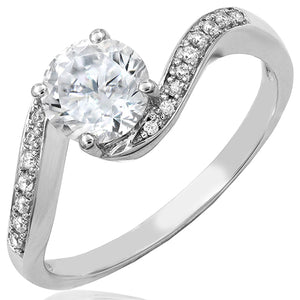 Diamond Semi-Mount Bypass Ring