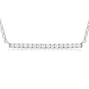 Diamond Bar Necklace
