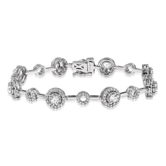 Diamond Halo Bracelet