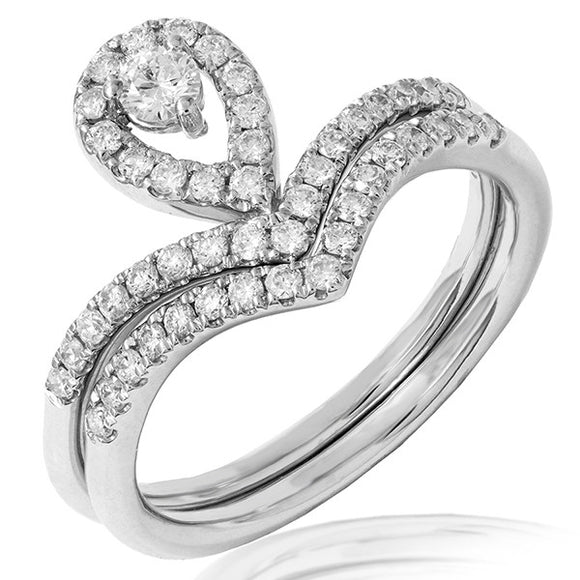 Diamond Tiara Bridal Ring Set