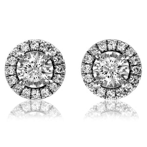 Diamond Illusion Halo Stud Earrings