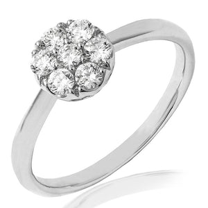 Diamond Cluster Ring