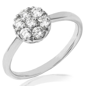 Diamond Cluster Ring