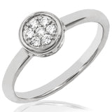 Diamond Bezel Cluster Ring