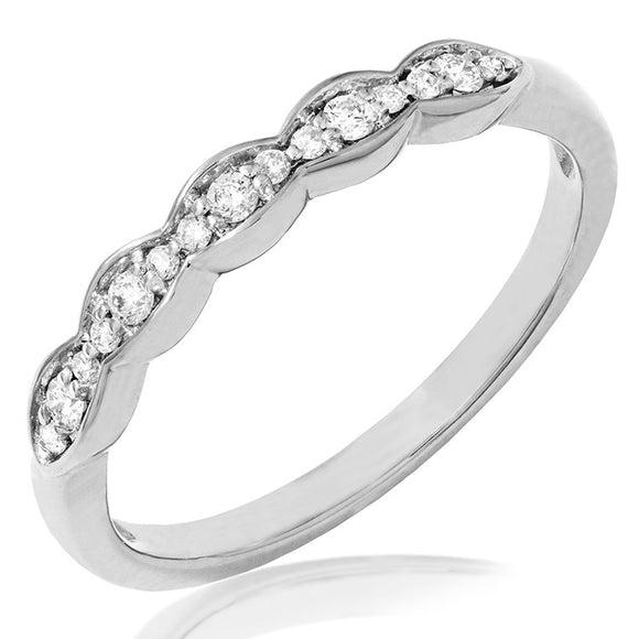 Bead Set Diamond Band Ring