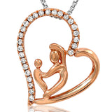 Diamond Heart Motherly Love Pendant