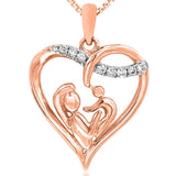 Diamond Heart Motherly Love Pendant