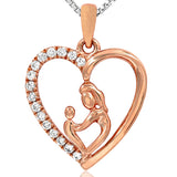 Diamond Heart Motherly Love Pendant
