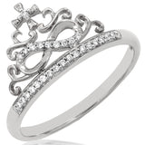 Diamond Infinity Crown Ring