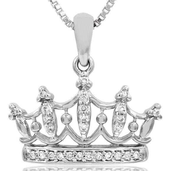 Diamond Crown Pendant