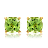 Cushion Gemstone Earrings