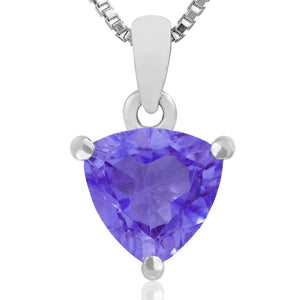 Triangular Gemstone Pendant