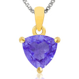 Triangular Gemstone Pendant