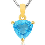 Triangular Gemstone Pendant