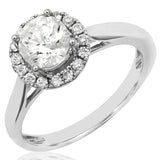 Diamond Semi-Mount Halo Engagement Ring