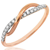 Intertwined Diamond Promise Ring