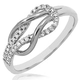 Diamond Inter-loop Promise Ring