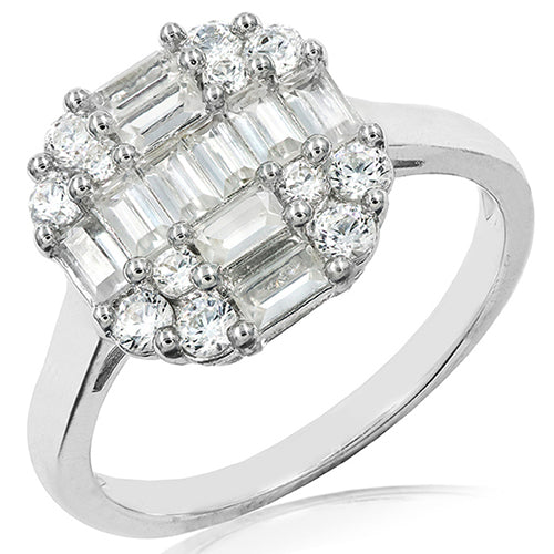 Cushion Diamond Composite Ring