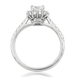 Cushion Diamond Halo Engagement Ring