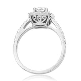 Cushion Semi-Mount Diamond Engagement Ring