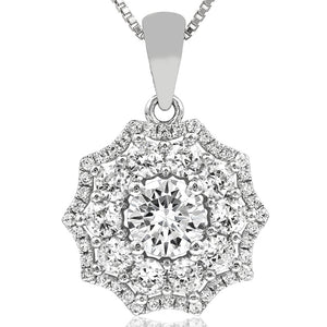 Sunburst Diamond Composite Pendant