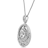 Modern Styled Diamond Pendant