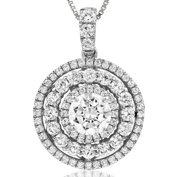 Diamond Halo Semi-Mount Pendant