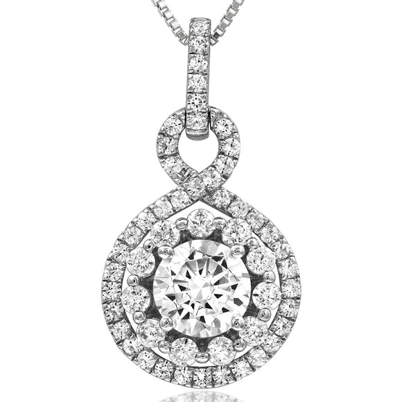 Diamond Infinity Semi-Mount Pendant