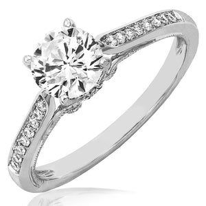 Diamond Semi-Mount Engagement Ring