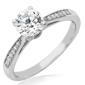 Diamond Semi-Mount Engagement Ring