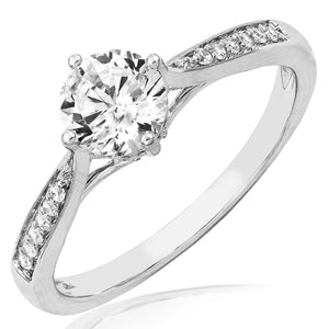 Diamond Semi-Mount Engagement Ring