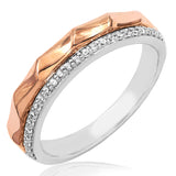 Men's Patterned Diamond Band Ring