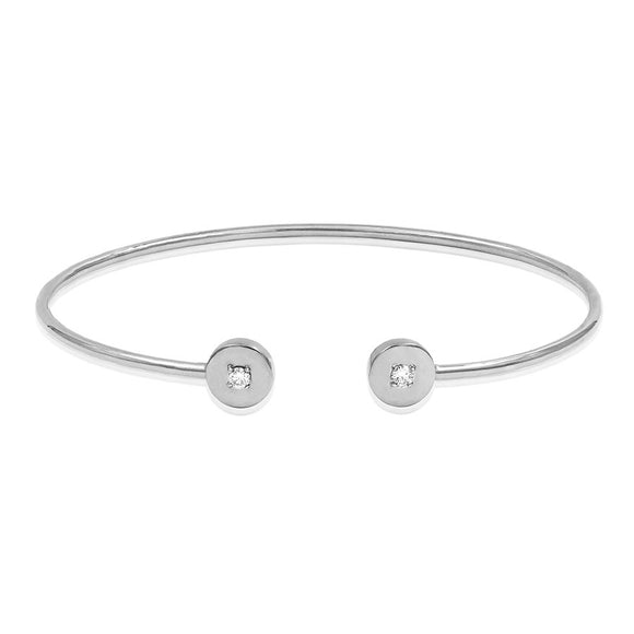 Diamond Open Bangle