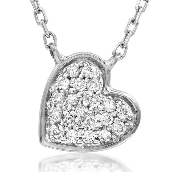 Diamond Pavé Heart Necklace