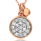 Diamond Pavé Circle Necklace