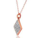 Diamond Pavé Square Necklace