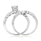 Vintage Diamond Semi-Mount Bridal Ring Set