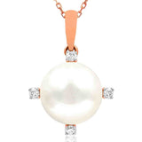 Pearl Pendant with Diamond Accent